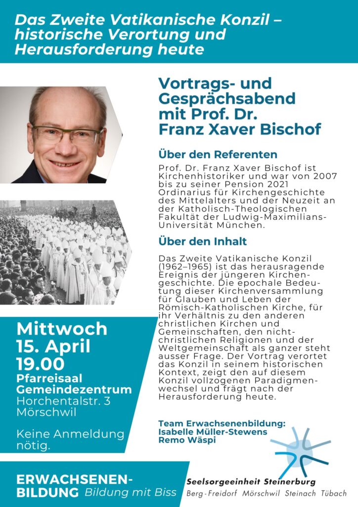 Vortrags- und Gesprächsabend mit Prof. Dr. Franz Xaver Bischof