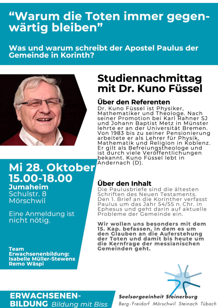 Studiennachmittag mit Dr. Kuno Füssel